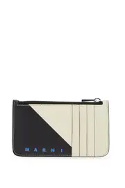 [MARNI] Bicolor Tribeca Card OS Black