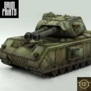 Grim Panzer VIII "MAUS" heavy Tank proxy for Grimdark tabletop wargaming