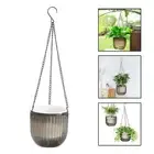 Hanging Plant Container with Effective Drainage and Self Watering Capability