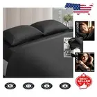 Sumptuous Knight Black King Size Sheets Set - 1000 Thread Count Egyptian Cotton