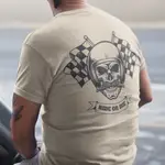 RIDE OR DIE 雙面印刷 中性短袖T恤 3色 重機騎士哈雷車隊凱旋機車二輪摩托車俱樂部檔車改裝RACER骷髏戶外