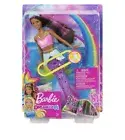 Barbie Dreamtopia Sparkle Lights Mermaid Doll With Brunette & Pink Hair