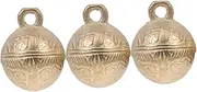 Toddmomy 3pcs Pet Bell Wind Chimes Mini Jingle Bell Small Brass Bells Doorbell Chimes Pet Decorative Bells Vintage Bell Pendants Small Bells Brass Jingle Bell Doorbell Accessories Copper