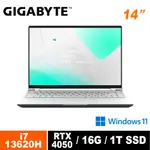 技嘉14吋繪圖OLED筆電I7-13620H/16GB/1TB/RTX4050/WIN11/AER 現貨 廠商直送