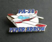 PIPER ARROW PA-28 LIGHT AIRCRAFT LAPEL PIN BADGE 1.3 INCHES