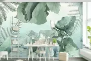Tropical Leaves Removable Wall Mural B33