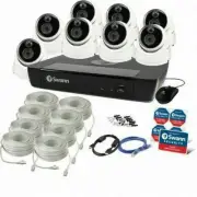 Swann NVR16-8580 16CH 2TB 8x NHD-888MSD 4K DOME Camera SONVK-1686808D RRP $2999