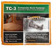 Tiger Claw TC-3 Hidden Deck Fasteners New Open Box 100 Stainless Steel Fasteners