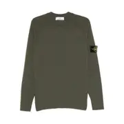 [Stone Island] Stone Island Raglan-sleeves Wool Sweater S GREEN