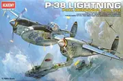 Academy 1/48 P-38 Combination Version Lightning Plastic Model Kit [12282]