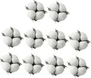 CIMAXIC 10 Pack Christmas Cotton Decorations Christmas Tree Pendant Accessories Soft Warm Decor Props Fake for Christmas Party