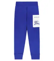 [Burberry Kids] Burberry Kids EKD cotton jersey sweatpants Y 14 blue