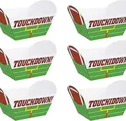 Oojami 6 Pack of Football Touchdown Snack Bowls for Popcorn,Chips,Pretzels, etc.