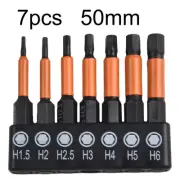 Functional 7PC Magnetic Hex Head Wrench Drill Bit Set Reliable Performance