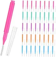 NOLITOY 50pcs Interdental Brush Cleaner for Soft Mini Cleaning Tools Groove Brush Toothbrush Picks for and Oral Care