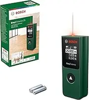 Bosch EasyDistance 25 Measuring Tool, Laser Class 2 (Measuring Range: 0.15-25 m), Battery Operated (AAA x 2), Ideal for Distance and Area Measurements (Continuous Measurement Possible)