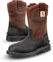 [Carhartt] Ironwood Waterproof Insulated Safety Toe Work Boots for Men - 11-inch Wellingtons with 400g Insulation, EH & Slip-Resistant Outsoles