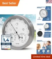 3in1 Weather Station Analog - Barometer, Hygrometer & Thermometer for Indoor ...