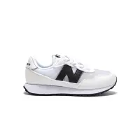 在飛比找momo購物網優惠-【NEW BALANCE】NB 237 童鞋 中童 白黑色 