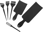 COMPUKAS 6Pcs Hair Dyeing Tools Hair Tint Board Brush Kit for Easy DIY Hair Coloring Sturdy Bristle for Smooth Application for Salon Home Use