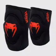 Venum Kontact Lycra/Gel Knee Pads - Black/Red