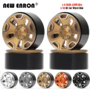 1.9" Wheel Rims Beadlock for 1/10 Crawler Jeep Wrangler Axial Tamiya TRX4 RC4WD