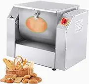 50kg/h Professional Dough Mixing Machine, with Stainless Steel Dough Knife, Automatic Flour Mixer Food Preparation Equipment, Electric Dough Standing Mixer for Commercial and Home