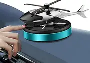Aviation Car Scents Air Freshener - Solar Powered Rotating Helicopter Shape Car Air Purifier - Long-Lasting Car Perfume, Alloy Car Perfume Oil Diffuser Znet-au