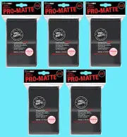 500 ULTRA PRO Standard Size BLACK PRO-MATTE DECK PROTECTORS Card Sleeves MTG