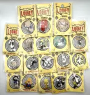 NEW Vintage Lot of 18 Looney Tunes Pins Porky Gossamer Taz Sylvester Pepe Marvin