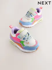 Multi Bright Elastic Lace Chunky Trainers (AW7864) | $50 - $55