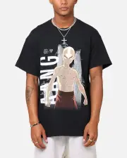 [GOAT CREW] Goat Crew X Avatar: The Last Airbender Aang Vintage T-shirt Black - Size S S Black