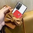 Crossbody Strap Big Bowknot Card Leather Case For Samsung Fold Z Fold6/5/4/3/2