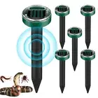 6PCS Solar Power Ultrasonic Repellent Mice Gopher Mole Pest Snake Repeller