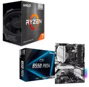 AMD Ryzen 7 5700G CPU + ASRock B550 Pro4 AMD AM4 ATX Motherboard Combo