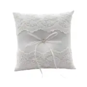 Handmade Lace Rings Pillow Bows Decorated Pillow Romantics Proposal Pillow