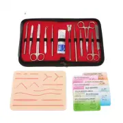 Medical Students Suture Practice Kit Surgical Training with Skin Pad Model Tool
