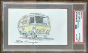 Scooby Doo Mystery Machine Original Drawing Sketch Signed Bob Singer PSA DNA COA