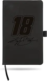 Rico Industries NASCAR Kyle Busch Black Jounral/Notepad 8.25" x 5.25"- Office Accessory