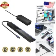 Versatile USB C Dock with 12 Ports & Dual 4K HDMI for Gamers & Professionals