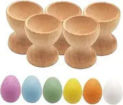 1 Set Hand Drawn Eggshell Fake Eggs Egg Rack Egg Storage for Fridge Easter Shakers Hen Egg Cartons Egg Container Egg Holder Egg Tray Ornaments for Egg Decors Wooden