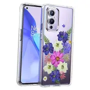 Case Compatible with Clear with Design Soft TPU OnePlus 9 5G Very Peri Bouquet