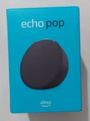 Amazon Echo Pop Full Sound Compact Smart Speaker Alexa Bluetooth Wifi - Charcoal