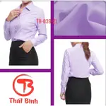 THAI BINH 紫色辦公室襯衫純紫色代碼 039,047 COOL KATE 面料