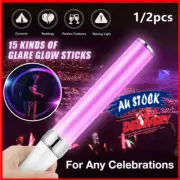 1/2x Poi Glow Sticks 15 Pattern Light Stick LED Lamp Lantern Concert Party Prop