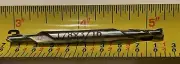 1/8" 2 FLUTE HSS DOUBLE END MILL, 3/16" SHANK