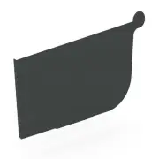 SA NEW Stratco Quad Gutter 125 Stop End Gun Metal Grey