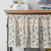 Nordic Style Short Curtain Lace Hem Half Tulle Curtain Door Window Small Curtain