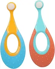 SECFOU Ergonomic Boys and Girls Toothbrush Set 2 Pack Soft Bristles Pp Pbt Oral Care Tool Comfortable Grip Random Color