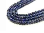 Natural Lapis Lazuli Faceted Rondelle Beads 7-9 mm Loose Gemstone Jewelry Making